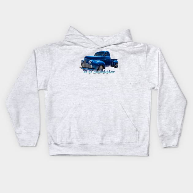 1948 Studebaker M5 Pickup Truck Kids Hoodie by Gestalt Imagery